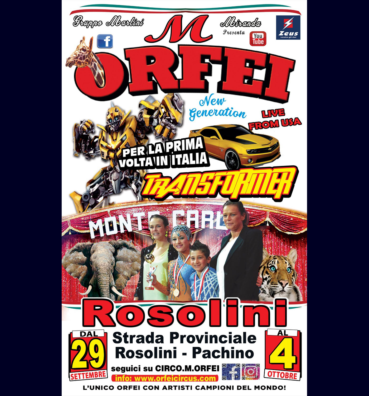 Read more about the article Il Grande Circo M. Orfei fa tappa a Rosolini