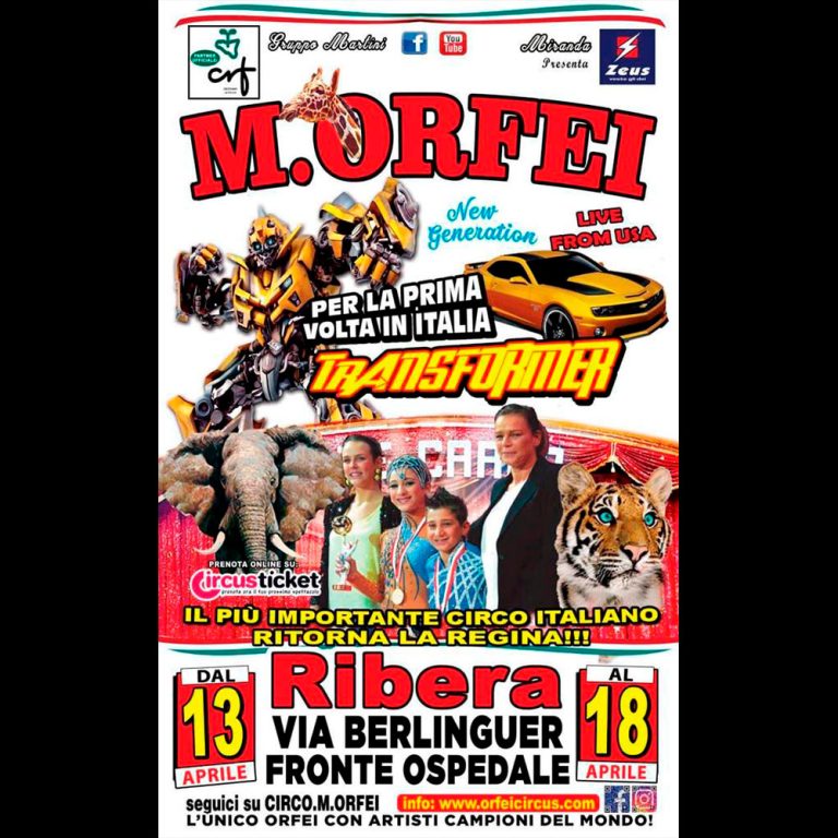 Scopri di più sull'articolo Il Grande Circo M. Orfei fa tappa a Ribera 