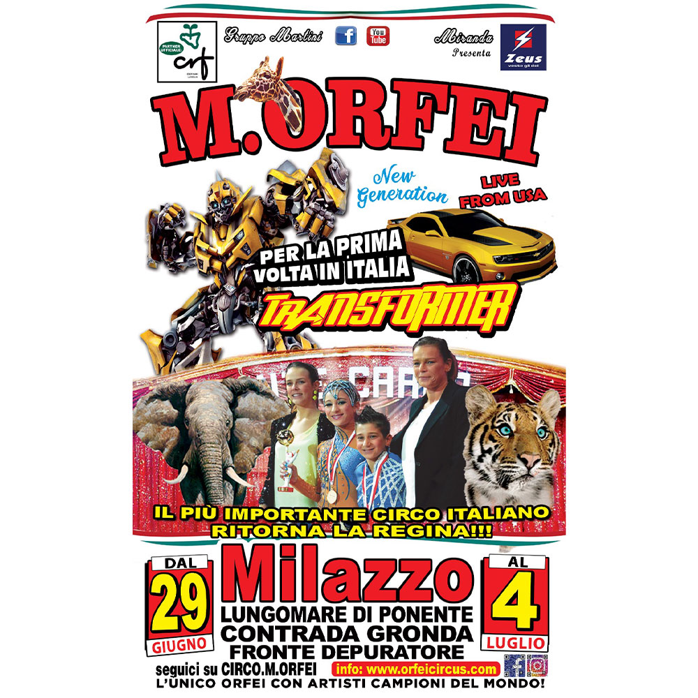 Scopri di più sull'articolo Il Grande Circo M. Orfei fa tappa a Milazzo